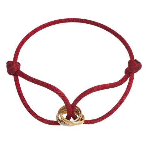 bracelet cordon trinity cartier|trinity bracelet by cartier red.